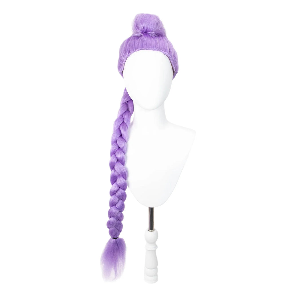 Skpop Demon-Slaying Girl Group Mira Cosplay Role Play Wig High-Temperature Silk Simulation Scalp Top for Zoe Lumi Anime 2025 New