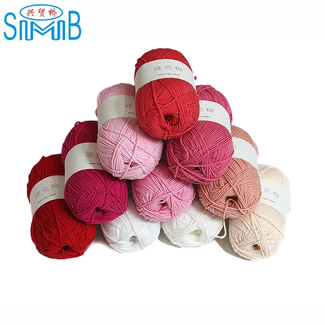 Factory Directly Supply 5ply Crochet Yarn Milk Cotton Acrylic Yarn for Baby Knitting Sweater Yarn