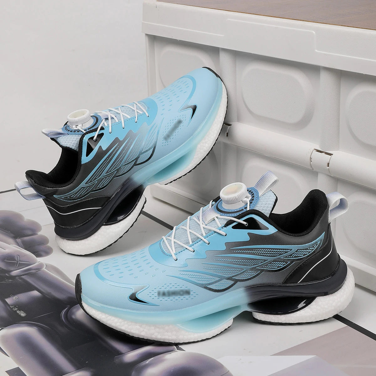 Men Carbon Plate Running Shoes Autumn New Style Shock-absorbent High Resilience Basketball Sneakers