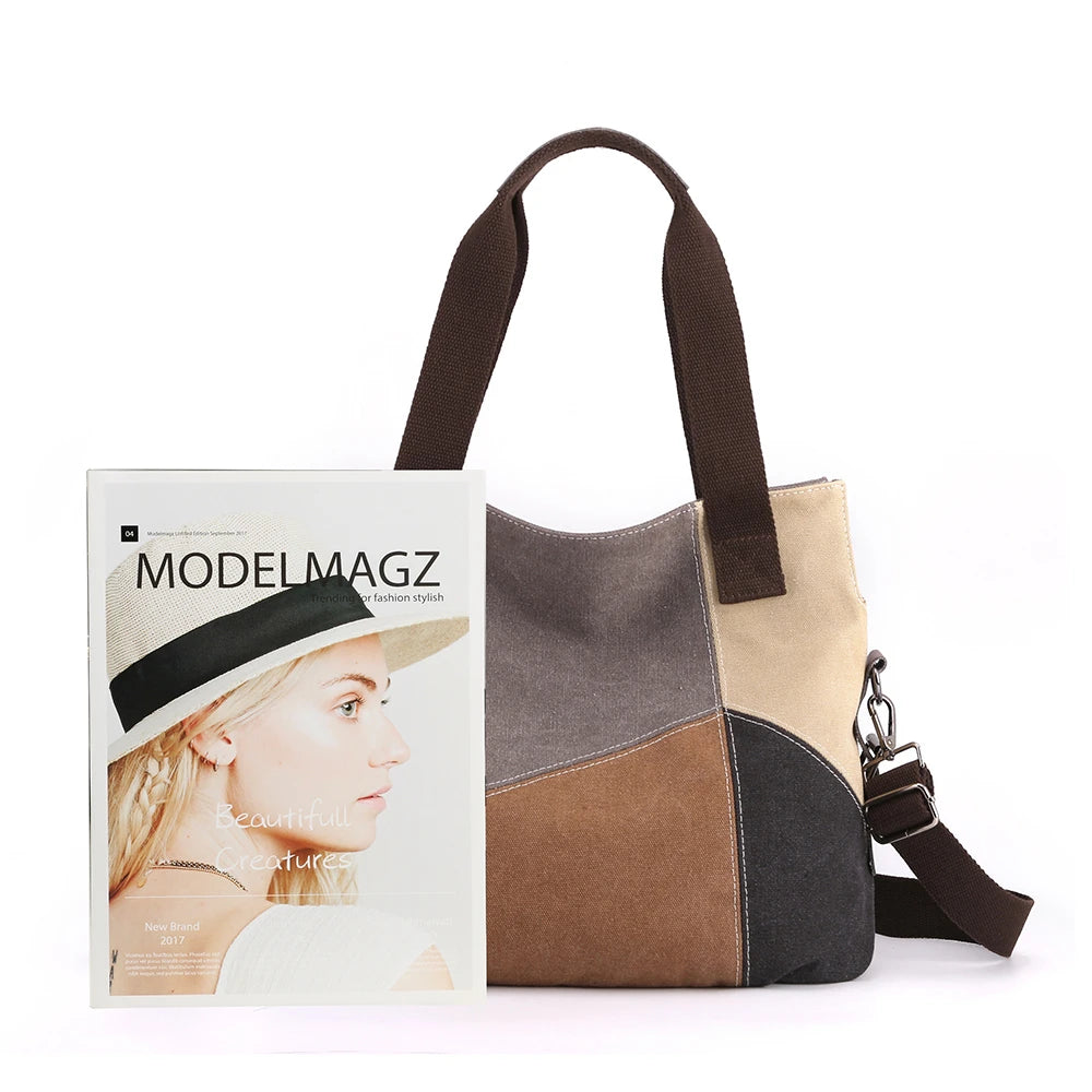 2023 New March L Arge Capacity Soild Style Canvas Single Shoulder Tote Bag Fashion and High Quality