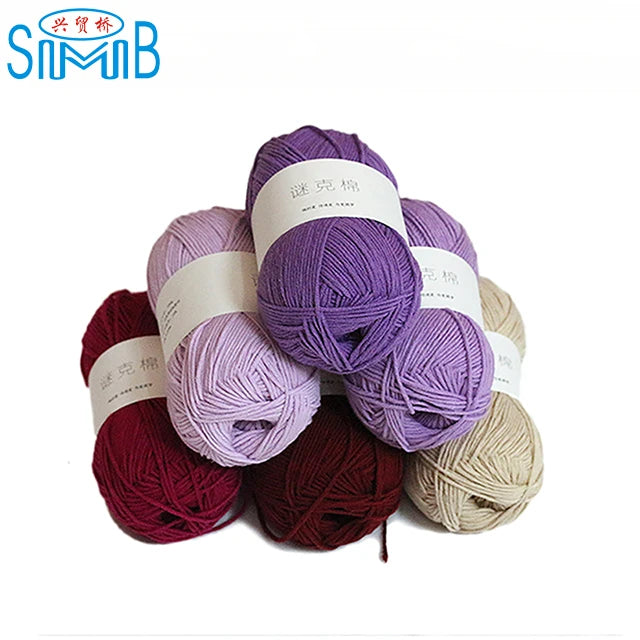 Factory Directly Supply 5ply Crochet Yarn Milk Cotton Acrylic Yarn for Baby Knitting Sweater Yarn