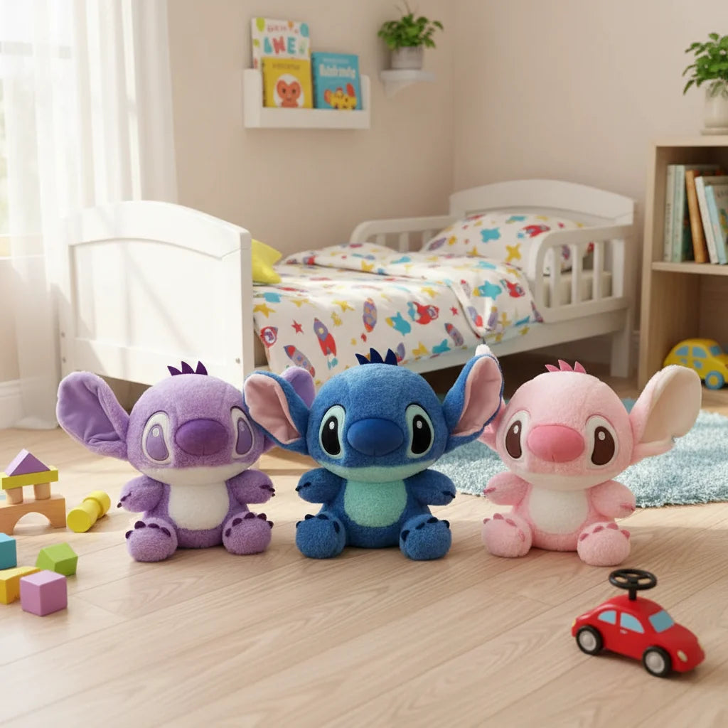 Andowl Stitch Plush Toy 22-26Cm Super Soft Polyester Stuffed Animal For Kids Collectors Birthday Gift Unisex