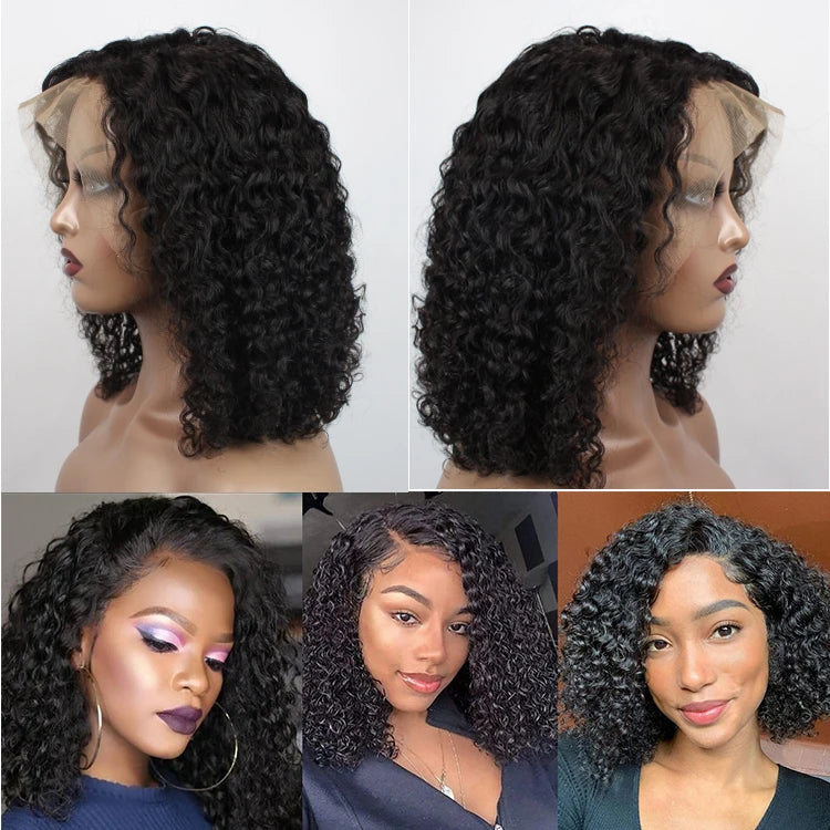 New Arrival Perruque bob Curly Wigs Human Hair Wholesale Brazilian Short Kinky Curly Bob Human Hair Curly Bob Wig