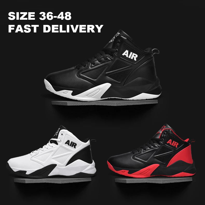 High Top Quality Men Casual Sneakers Retros Outdoor Rubber Trendy Breathable Men's Sports Basketball Shoes
