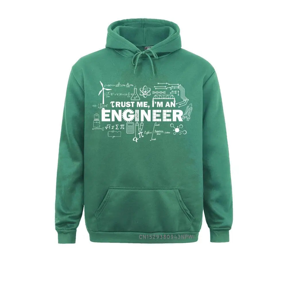 Father Day Hoodie Men Trust Me I Am An Engineer Sportswear Geek Male Hoody Letter Math Equation Print Custom Students Fun