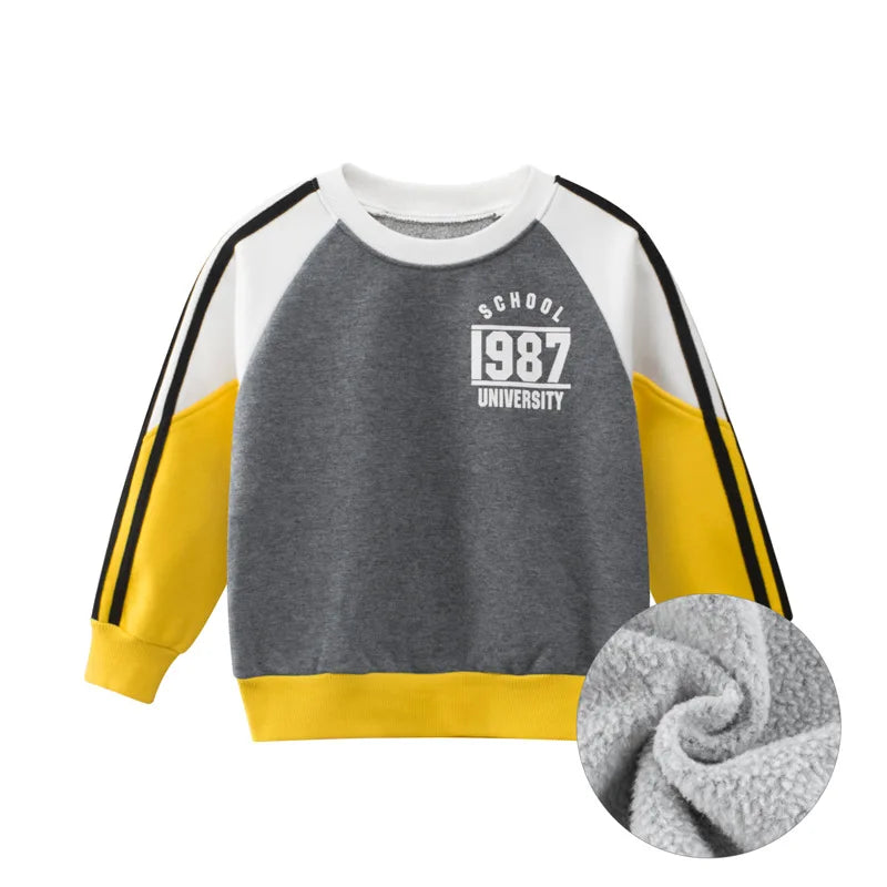 Kids Sweatshirts Coat Autumn Winter New Arrival for Boys & Girls Letter Print Sport Casual Outwear Children's Sweater Clothes