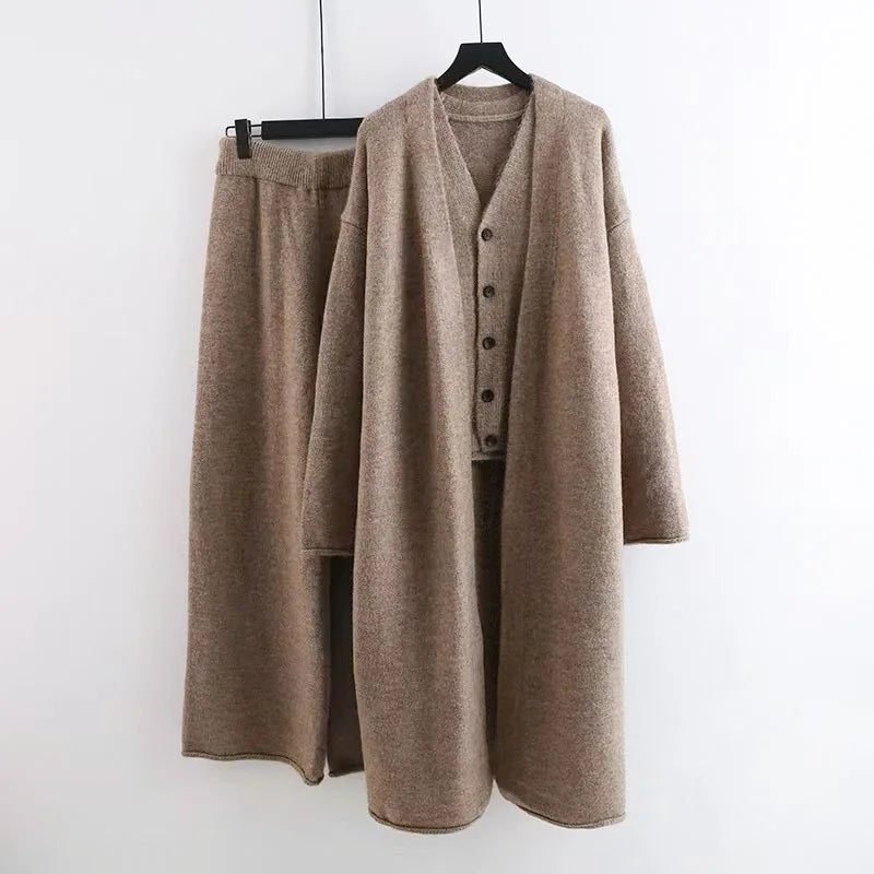 Boutique Wholesale 2026 Autumn New Fashion Design Sense Small Group High Grade Knitted Sweater Women's Set