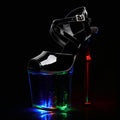 Catwalk 20cm Flash Shallow Peep Toe Nightclub Pole Dance Shoes Platform Sandals Women's Thin Heels Stripper Exotic Dancer Models