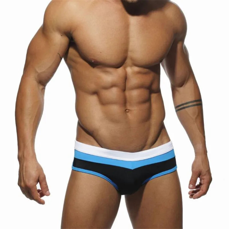 Swimwear Men Brief With Push Pad Sexy Swimsuit Waterproof Swimming Trunks For Bathing Swim Shorts Sunga Hot Sport Homme Swim