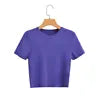 Europe and the United States Summer Women's New Knitted Short Sleeve T-shirt Sweater Tops