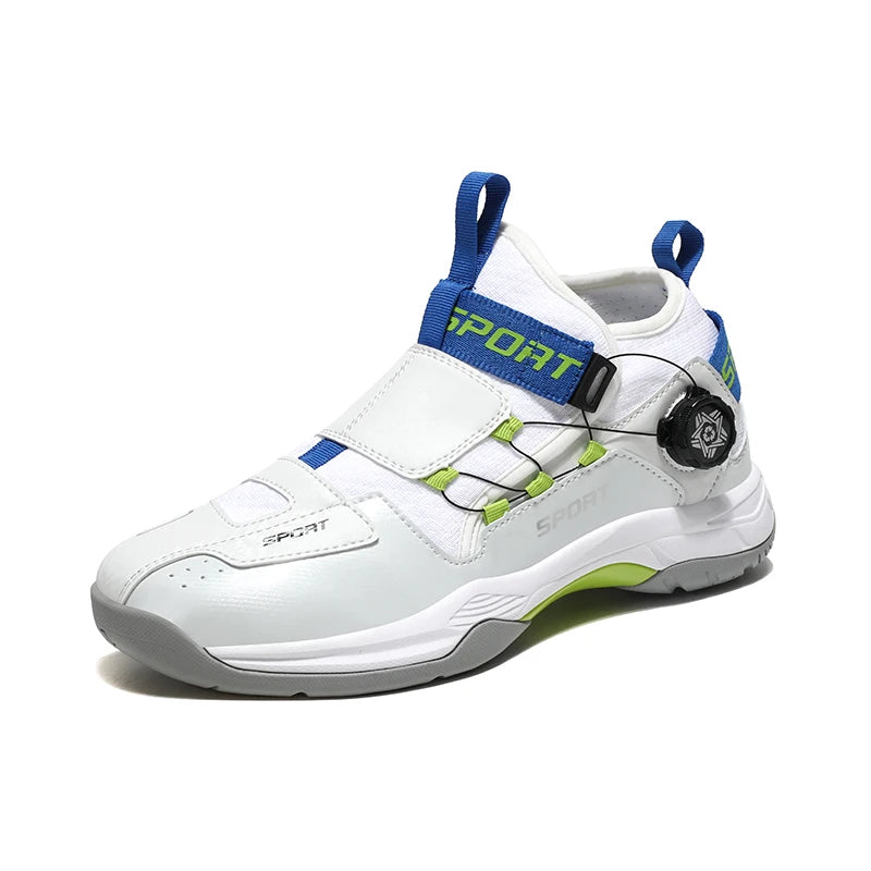 New Brand High Quality Luxury Tennis Shoes for Men Buckle Quick Lace 36-45 Fashion Badminton Sneaker Training Sports Shoe