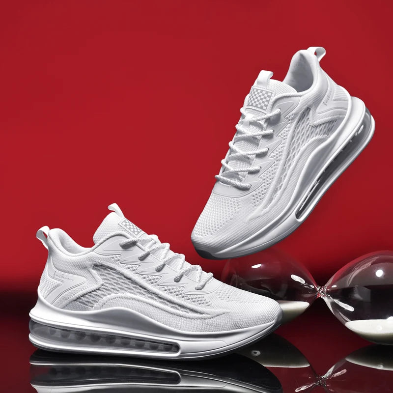 Wholesale Zapatos New Brand Big Size 48 Flying Woven Running Cushion Support Walking Shoes Breathable Custom Sneakers Shoes Men