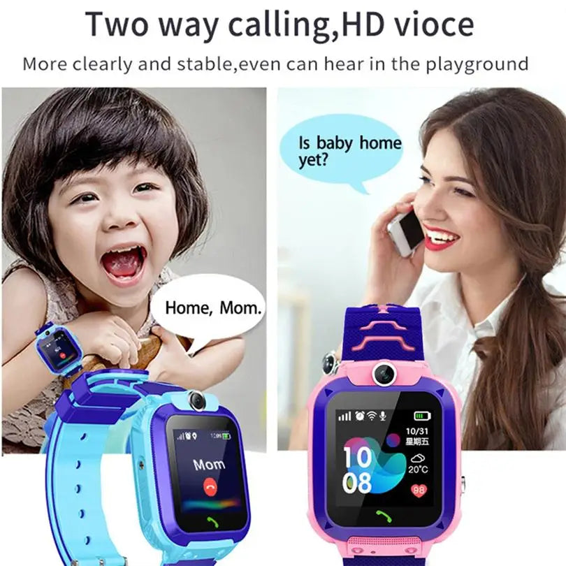 Q12 Children Kids Smart Watch SOS Phone Call Location Tracker Anti-Lost Camera Touch Screen Waterproof Student Wristwatch 828