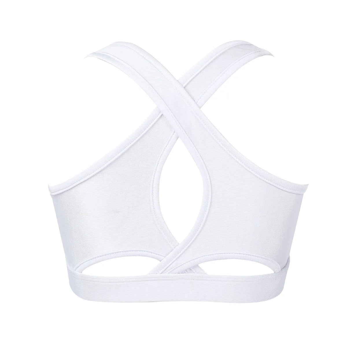 Kids Girls Sports Tracksuit Bra Vest Sleeveless Keyhole Back Camisoles Gymnastic Costume Street Dancewear for Running Gym Yoga