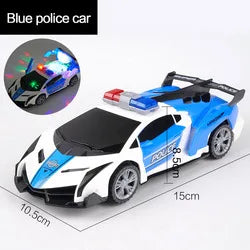 1-3 Children's Music Electric Rotary Universal Police Car Colorful Lights Toy Car
