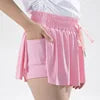 2 in 1 Tennis Skort Butterfly Skirt Girls Running Shorts Cheer Shorts Flowly Skirts Girls Tennis Dress With Inner Shorts