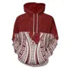 High Quality Hoodies Men Polynesian Tribal Design Red Oversized Hoodie Unisex Streetwear Hoodie
