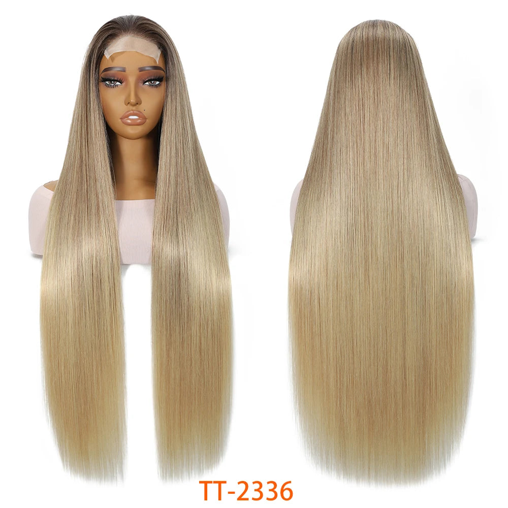 For Black Lace Front Wig for Women 4x4 Transparent Lace 180% Density Natural Hairline-Cosplay & Daily Use Synthetic Wig