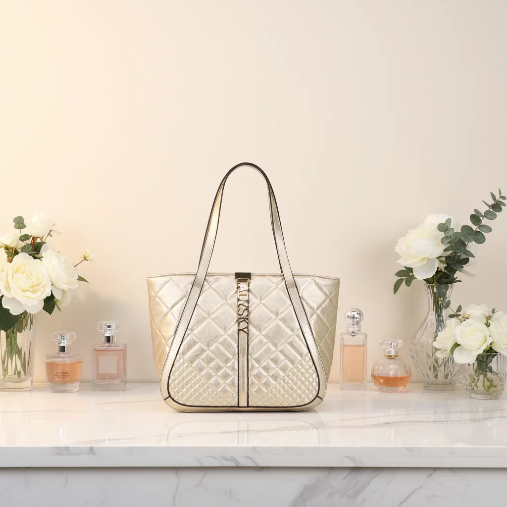 Top Product 2025 Ladysky Super Fiber Autumn Zipper Closure Fashion Ladies Shoulder Tote Bag Quality Factory Supplier 35