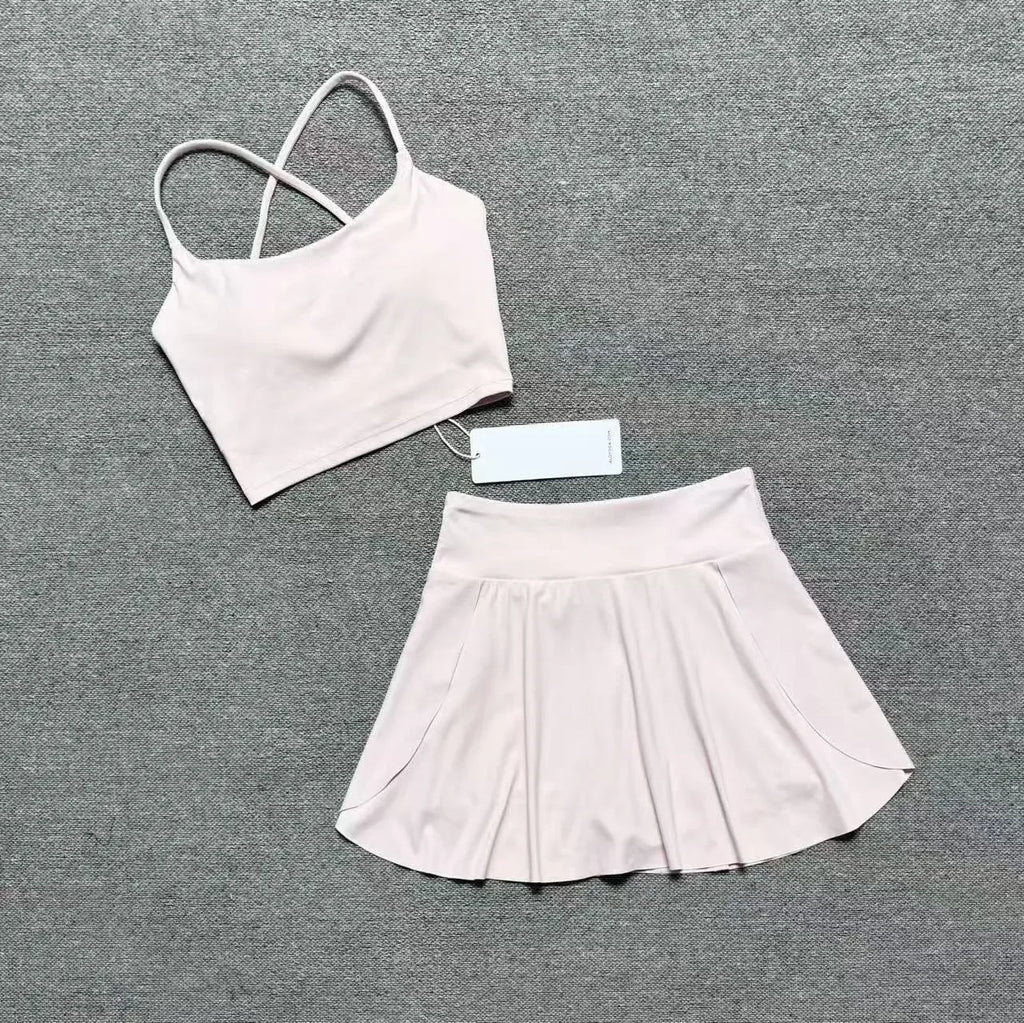 New Women 2 Pieces Yoga Set Bralette Gym Sports Tracksuit Bra Fitness Shorts