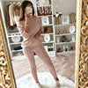 YP Women's Plus Size Casual Style S-334 Winter Thick Two-Piece Sweater and Pant Set 2 Piece Knitted Sweater Set
