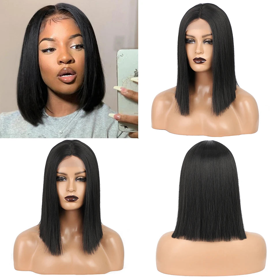 Hottest Sale 118# Futura BOB Short Straight machine made wigs Wholesale Synthetic Wigs for Women