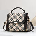 2024 New Contrast Color Small Bag Lingge Trendy Versatile One Shoulder Casual Crossbody Bag19907