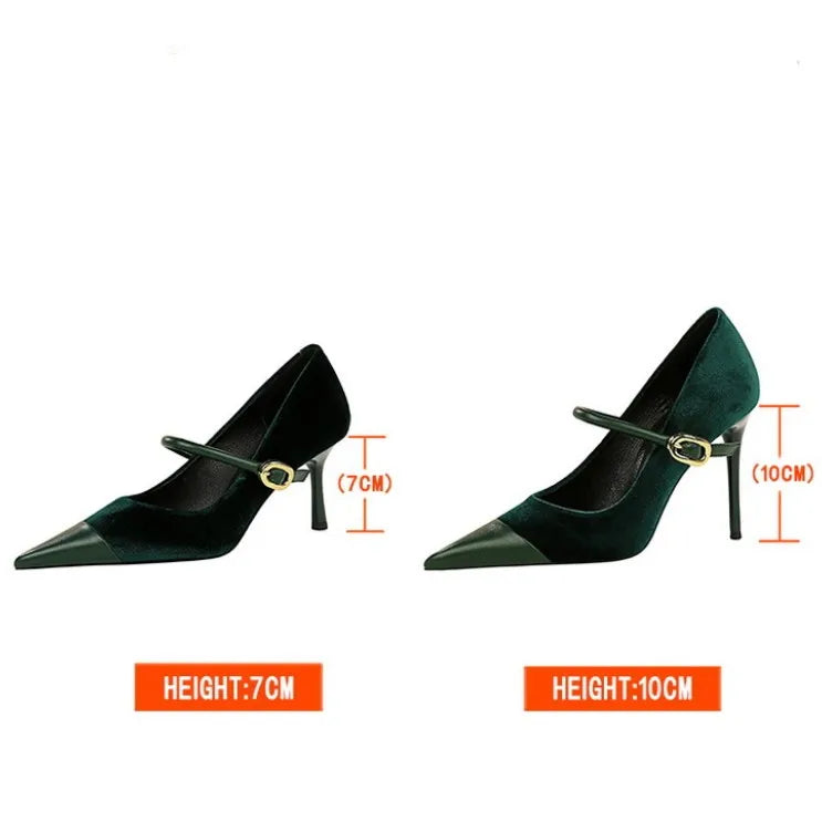 Sandales Talon Femme Pointed Toe Office Shoes Women Slide New Design Fancy High Heels
