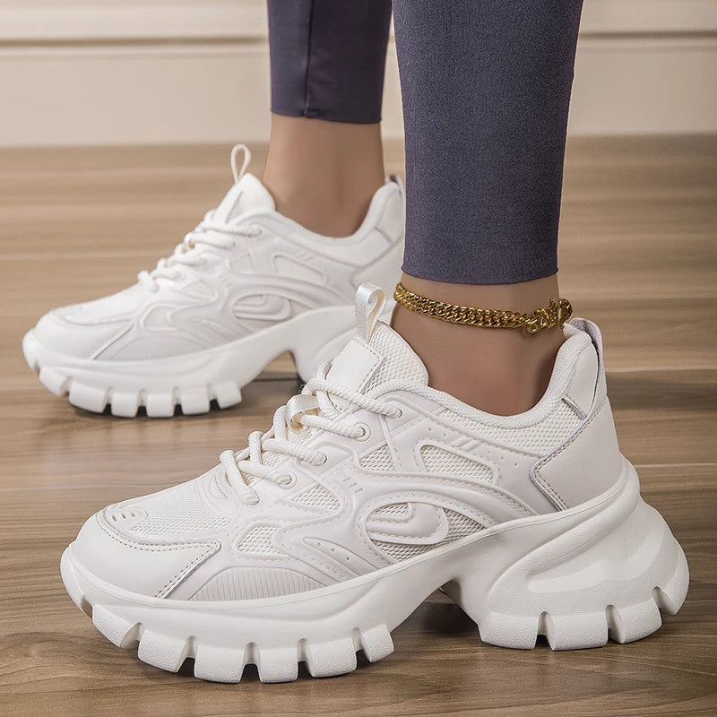 Platform Causal New Trendy  Shoes High Quality Lady Designer Fashion Chunky Sneakers for Women