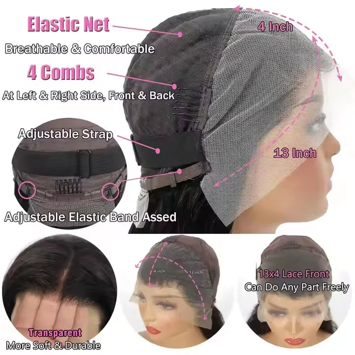 Wholesale  Virgin Brazilian Human Hair 13x4 Full Lace Frontal Wigs Short Pixie Cuts Color 1b/350 Curly Hair for Black Women