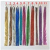 93cm Party Holographic Hair Accessories Glitter Hair Tinsel Sparkle Extensions 120Strands Bling Twinkle Hair Extension
