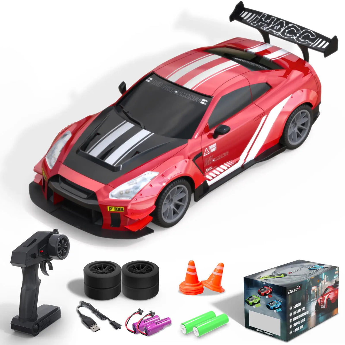Top Speed 20km/h Mini Racing Drift Model 1:20 Scale 2.4G 4-channel Ready to Use Indoor and Outdoor Children's Toys