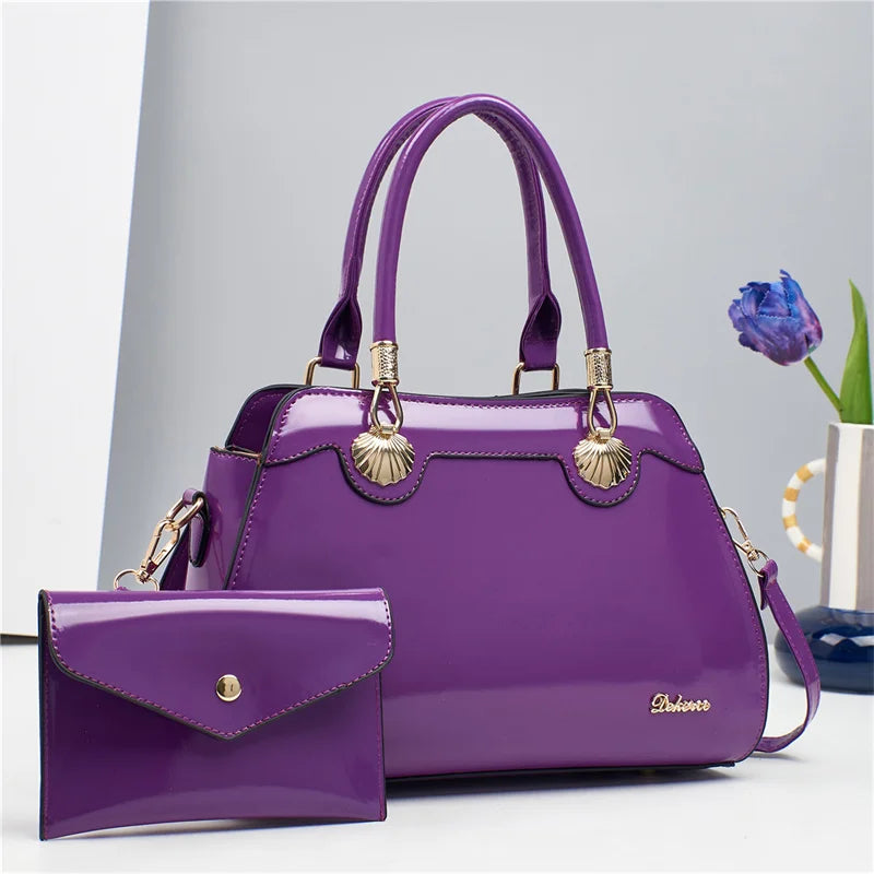 New Arrival Large Capacity Women's PU Casual Tote Bag Cross Body Style with Zipper Closure Lady's Handbag
