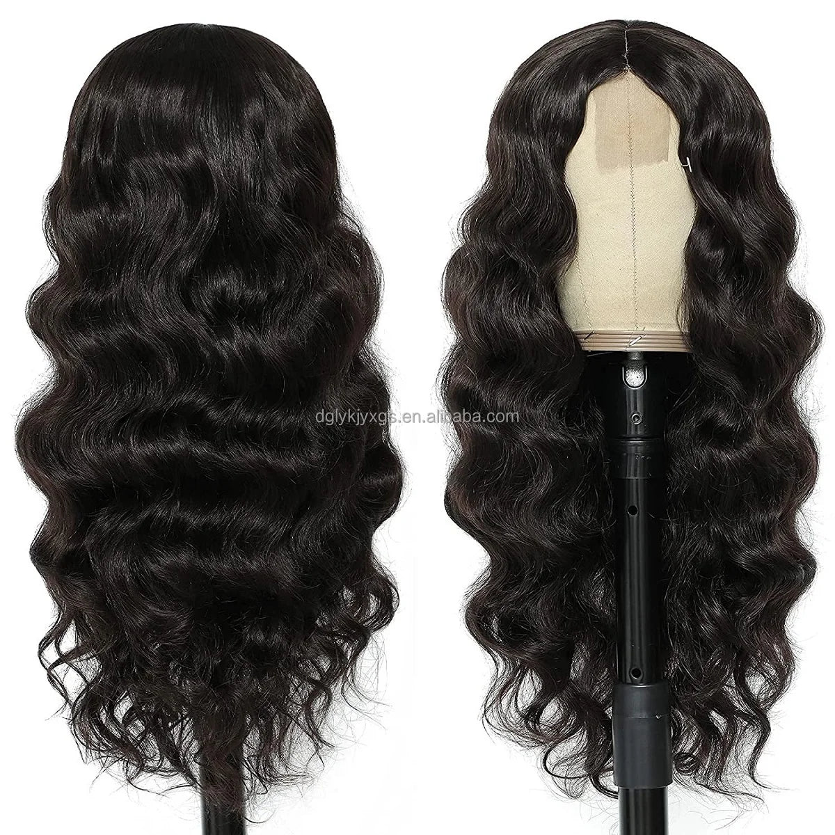 WL07 Small Area Lace Body Wave Synthetic Lace Wigs Lace Front Wigs Ombre Brown Mixed Blonde Water Wave Wig Women Hair