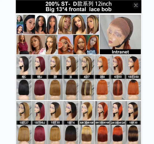 Cheap Price Drop Shipping Human Hair 13x4 13x6 Short HD Lace Front Human Hair Wigs for Black Cuticle Aligned Brazilian Hair