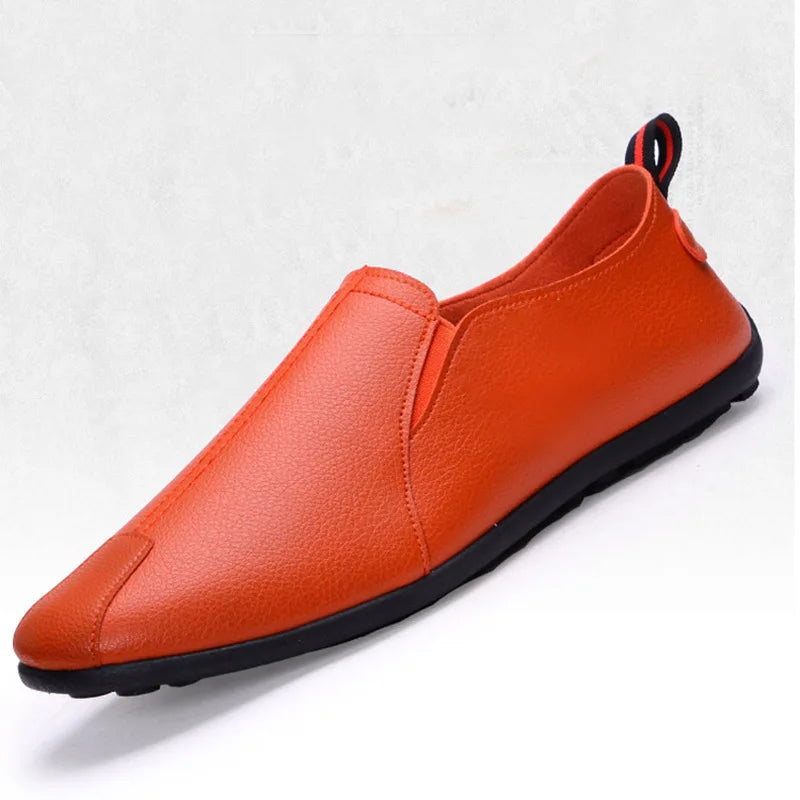 2019 New Mens Casual Shoes Shoes Mens Loafers  Zapatos De Hombre Men Casual Natural Leather Loafers Driving Moccasin Men Soft