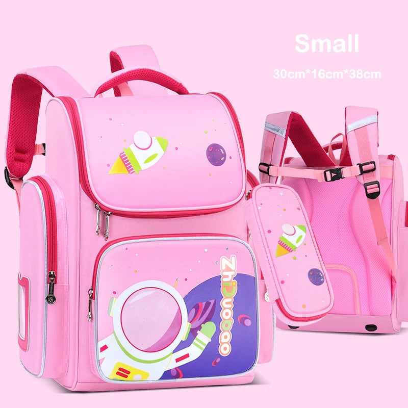 Waterproof Children School Bags Boys Girls Cute Kids Cartoon Kindergarten Schoolbag Orthopedic Primary School Backpack Mochila