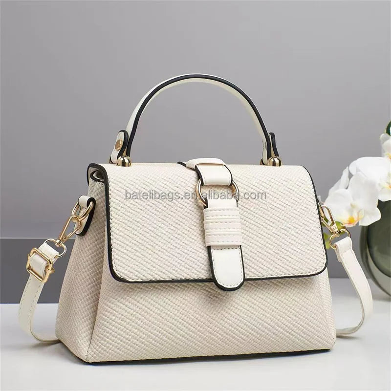 2025 Korean Style Ladies Fashion Large Capacity Women's Bag Solid Color Multifunctional Durable Foldable Zipper Chains