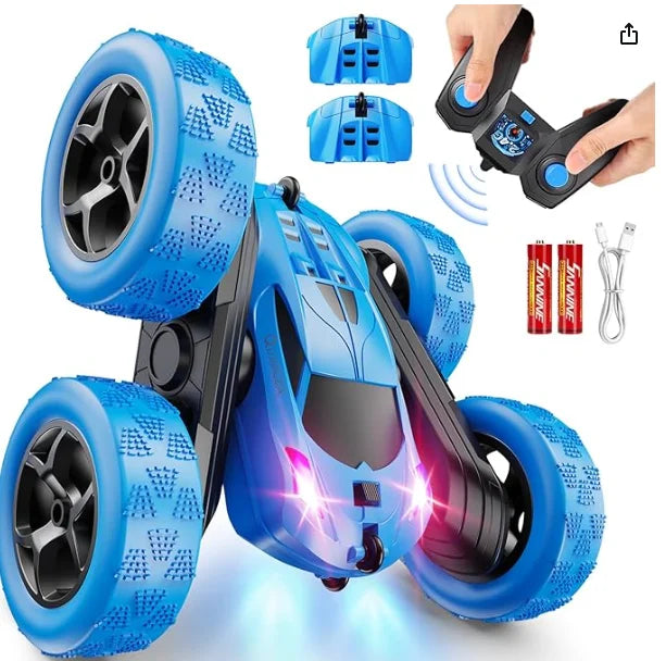 US Stock Spot Toy  Car Scale RC Drift Car 20KM/H High-Speed 12-Channel LED Lights 100m Remote Control Follow Me Off-road Outdoor