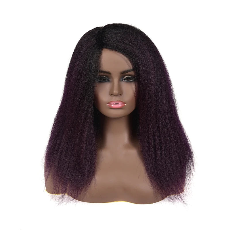 Black Bug 27# Wig Synthetic Heat Resistant Long Straight Middle Part Line Custom Cosplay Hair Wigs 28 Inches Party Hairpieces