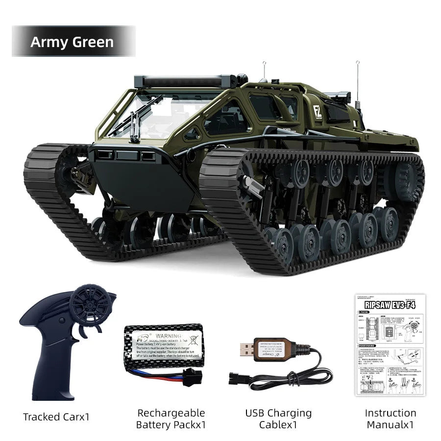 C8812 1:16 Full Scale Cool Light Drift Stunt RC Crawler Remote Control Car Tracked Vehicle Toy RC Remote Control Drift Car