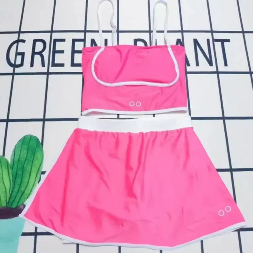 Sport Bra Summer Workout Clothes High Quality Running Sportswear Women 2 Piece Outfits Tracksuit Yoga Sets Gym Shorts Tank Top