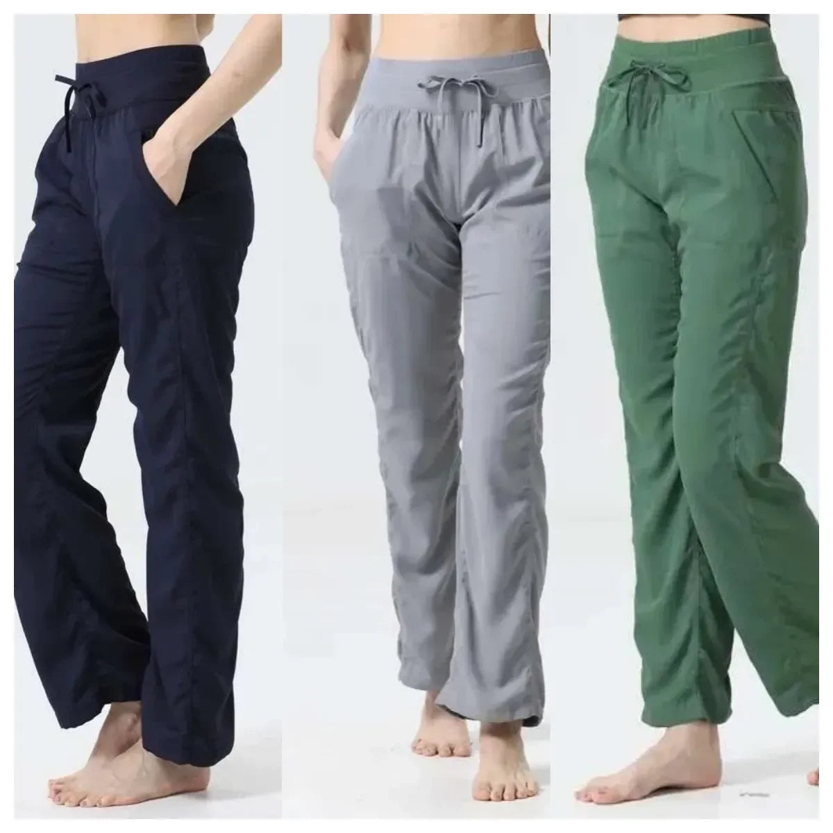 Womens Dance Studio Pants Folded Yoga Pant Super Soft Loose Pants Sports Pants Women Trousers