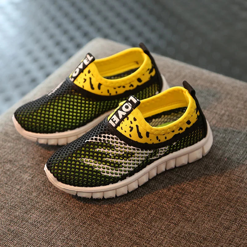 Kids Sport Shoes Lightweight Children Shoes for Girls Boys Breathable Mesh Infant Baby Sneakers  Size21-38