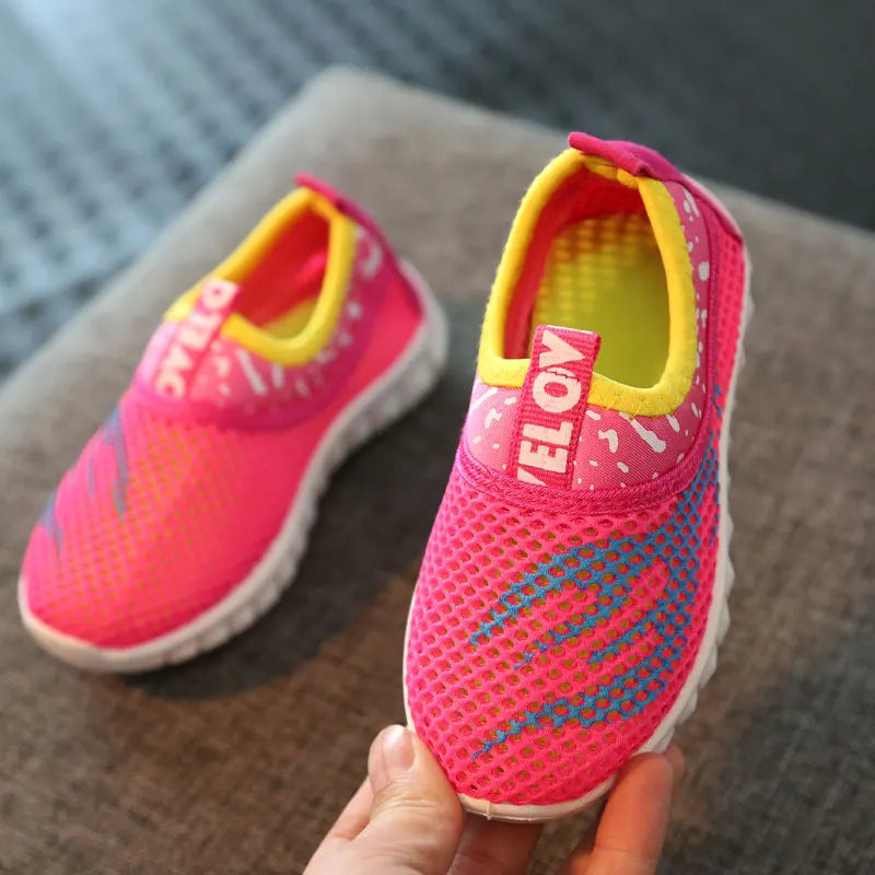 Kids Sport Shoes Lightweight Children Shoes for Girls Boys Breathable Mesh Infant Baby Sneakers  Size21-38