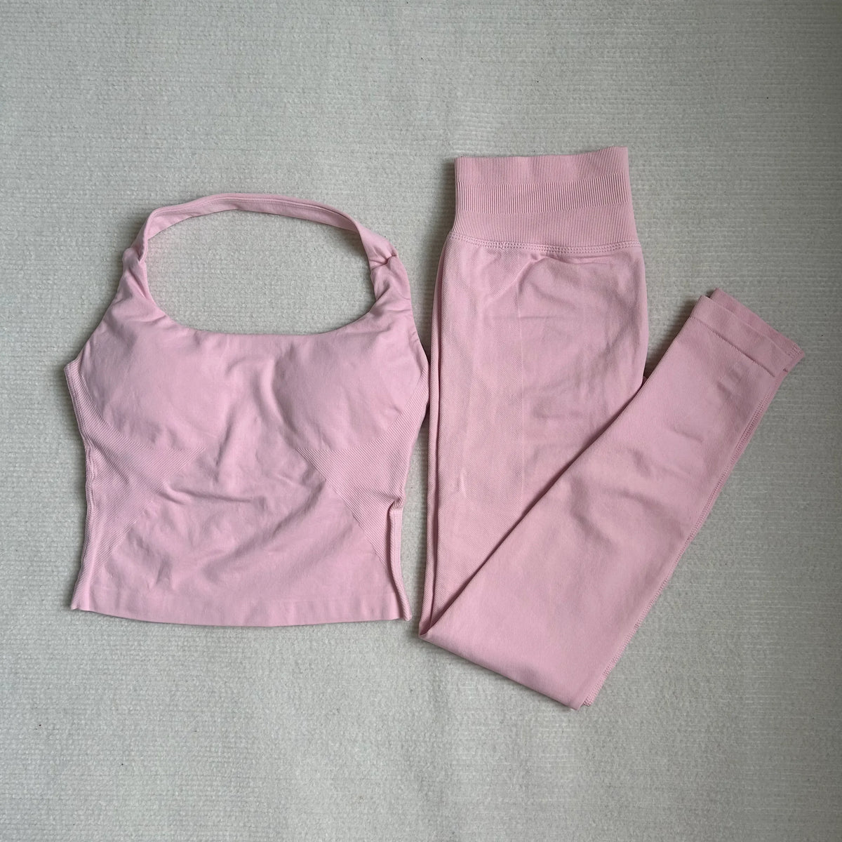 Women Sports Bra Gym Set Seamless Backless Yoga Set Shorts Gym Set Breathable 2 Piece Bra High Waist Leggings