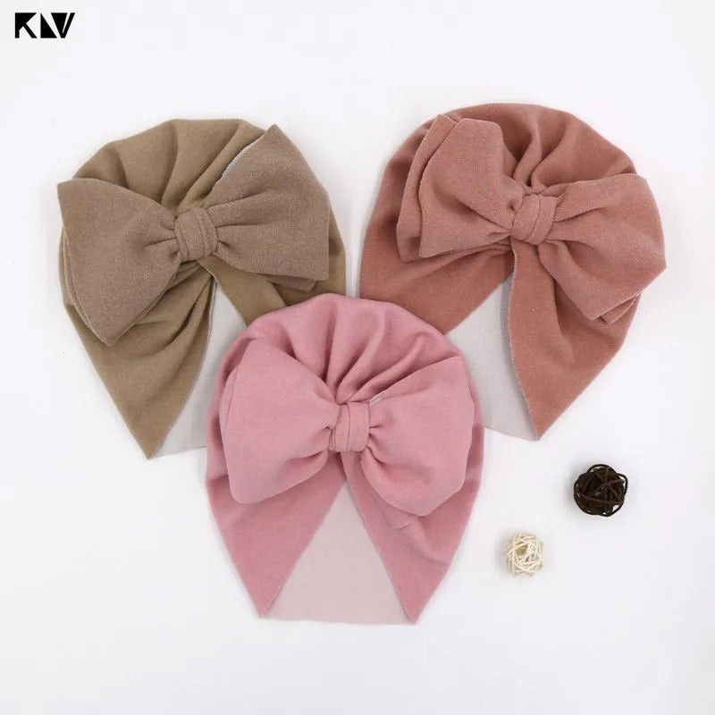 Baby Hat Girls Bows Turban Hats Infant Photography Props Cotton Kids Beanie Baby Cap Accessories Children Hats Newborns Bonnet