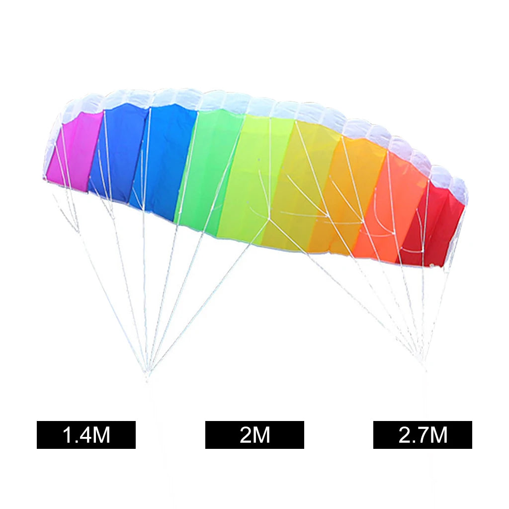 Portable Kitesurfing Trainer Kite, Adults Older Kids Beach Summer Stunt Power Kites Flying Wing Outside Toys Sport Games