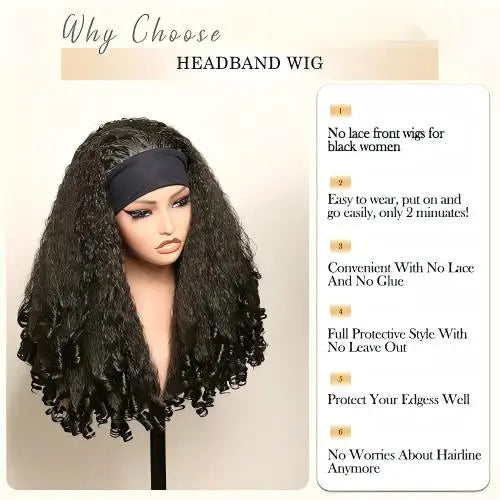 Wholesale Transparent Lace Afro Wave Synthetic Curl Wig for Women with Natural Hairline Glueless Heat Resistant