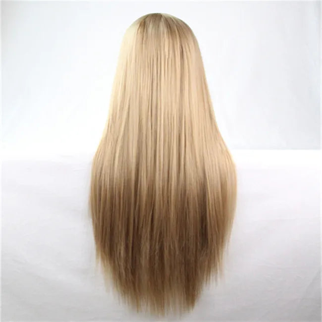 Synthetic Hair Wigs For Women Cosplay Wig 80 cm Straight Long Light Purple Wig With Bangs Pink Red Blue Blonde Brown Black Green